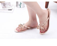 Load image into Gallery viewer, Women Summer Flip Flops Slippers Slide Sandals Beach Slides Soft Sole Sandals Women Flat Thong Strap Modern Flip Flops Slip On Cute Beach Casual Cute Summer Sandals