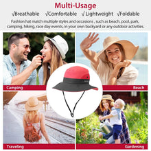 Load image into Gallery viewer, Women Summer Sun Bucket Hats Foldable