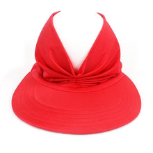 Load image into Gallery viewer, Women Sun Visor Summer Hat Women Anti-ultraviolet Hat Women's Elegant Simple Hat Classic Women's Hat Hollow Top Hat Elastic Hollow Top Hat Outdoor Quick-drying Sun Hat Summer Beach Hat