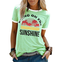 Load image into Gallery viewer, Women Sunshine Graphic Long Sleeves Tees Blouses