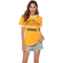 Load image into Gallery viewer, Women Sunshine Graphic Long Sleeves Tees Blouses