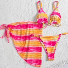 Load image into Gallery viewer, Women Swimsuit High Quality Thong Bikinis Set Swimwear Female Bathing Suit 3 Piece Set Swimsuits