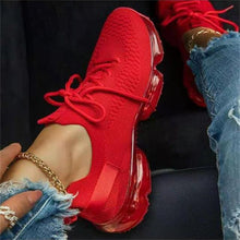 Load image into Gallery viewer, Women Trendy Sneakers Fashion Cushion Lace Up Running Sport Sneakers Outdoor Sport Shoes Spring Summer Couple Cushion Flats Training Running Breathable Sneakers