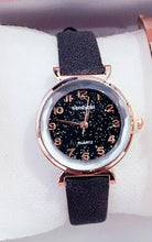 Load image into Gallery viewer, Women Watches Starry Sky Bracelet Set Watch Casual Leather Quartz Wristwatch Fashion Leather Strap Dress Analogy Display Classic Romantic With Jewelry Bracelet Set
