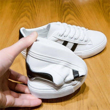 Load image into Gallery viewer, Women White Casual Shoes Casual Women Sneakers Flats Girl Breathble Vulcanized Shoes Lace Up White Casual Style Comfortable Sneakers Eco Leather Street Sneakers
