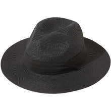 Load image into Gallery viewer, Women Wide Brim Straw Panama Roll up Hat