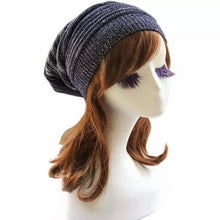 Load image into Gallery viewer, Women Winter Baggy Beanie Oversized Knitted Crochet Ski Hat Slouch Cap
