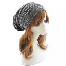 Load image into Gallery viewer, Women Winter Baggy Beanie Oversized Knitted Crochet Ski Hat Slouch Cap