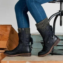 Load image into Gallery viewer, Women Winter Boots Strong Hoof Heels Fashion Comfort Warm Design