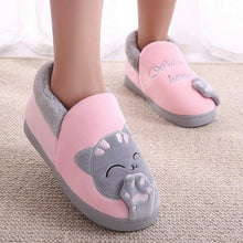 Load image into Gallery viewer, Women Winter Home Slippers Cat Shoes Non-Slip Soft Winter Warm House Slippers Indoor Bedroom Couples Shoes Womens Slippers Slip On Memory Foam House Outdoor Indoor Warm Fuzzy Plush Slippers