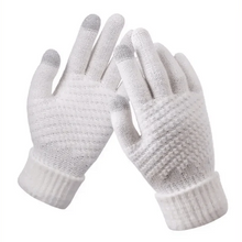 Load image into Gallery viewer, Women Winter Touch Screen Gloves Thicken Warm Knitted Stretch Gloves For Winter Wool Full Finger Outdoor Skiing Gloves Unisex Winter Gloves Women Touch Screen Gloves Knitted Gloves for Girls Stylish Winter Gloves