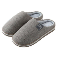 Load image into Gallery viewer, Women Winter Warm Fur Slippers Mens House Shoes Comfort Flat Heel Home Indoor Bedroom Warm Soft Cozy Fleece Lining House Slippers Memory Foam Slippers Winter Bedroom Shoes