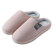 Load image into Gallery viewer, Women Winter Warm Fur Slippers Mens House Shoes Comfort Flat Heel Home Indoor Bedroom Warm Soft Cozy Fleece Lining House Slippers Memory Foam Slippers Winter Bedroom Shoes
