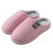Load image into Gallery viewer, Women Winter Warm Fur Slippers Mens House Shoes Comfort Flat Heel Home Indoor Bedroom Warm Soft Cozy Fleece Lining House Slippers Memory Foam Slippers Winter Bedroom Shoes