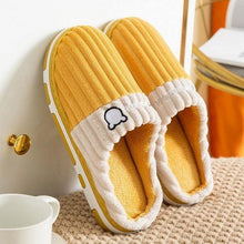 Load image into Gallery viewer, Women Winter Warm Fur Slippers Mens House Shoes Comfort Flat Heel Home Indoor Bedroom Warm Soft Cozy Fleece Lining House Slippers Memory Foam Slippers Winter Bedroom Shoes