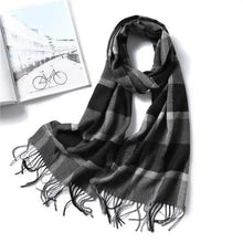 Load image into Gallery viewer, Women Winter Warm Scarf Shawl Fashion Plain Soft Long Scarves For Women Casual Wear Travel Friendly Scarfs Warm Winter Scarf Double Sided Thick Shawl Women Students Scarf