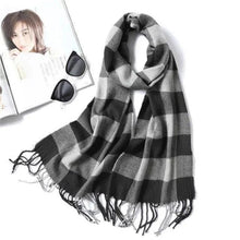 Load image into Gallery viewer, Women Winter Warm Scarf Shawl Fashion Plain Soft Long Scarves For Women Casual Wear Travel Friendly Scarfs Warm Winter Scarf Double Sided Thick Shawl Women Students Scarf