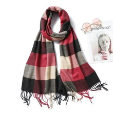 Load image into Gallery viewer, Women Winter Warm Scarf Shawl Fashion Plain Soft Long Scarves For Women Casual Wear Travel Friendly Scarfs Warm Winter Scarf Double Sided Thick Shawl Women Students Scarf