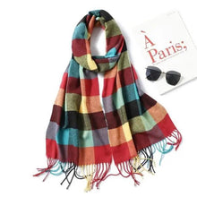 Load image into Gallery viewer, Women Winter Warm Scarf Shawl Fashion Plain Soft Long Scarves For Women Casual Wear Travel Friendly Scarfs Warm Winter Scarf Double Sided Thick Shawl Women Students Scarf
