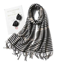 Load image into Gallery viewer, Women Winter Warm Scarf Shawl Fashion Plain Soft Long Scarves For Women Casual Wear Travel Friendly Scarfs Warm Winter Scarf Double Sided Thick Shawl Women Students Scarf