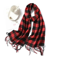 Load image into Gallery viewer, Women Winter Warm Scarf Shawl Fashion Plain Soft Long Scarves For Women Casual Wear Travel Friendly Scarfs Warm Winter Scarf Double Sided Thick Shawl Women Students Scarf