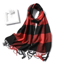 Load image into Gallery viewer, Women Winter Warm Scarf Shawl Fashion Plain Soft Long Scarves For Women Casual Wear Travel Friendly Scarfs Warm Winter Scarf Double Sided Thick Shawl Women Students Scarf