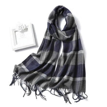Load image into Gallery viewer, Women Winter Warm Scarf Shawl Fashion Plain Soft Long Scarves For Women Casual Wear Travel Friendly Scarfs Warm Winter Scarf Double Sided Thick Shawl Women Students Scarf