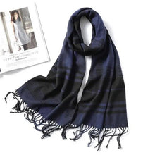 Load image into Gallery viewer, Women Winter Warm Scarf Shawl Fashion Plain Soft Long Scarves For Women Casual Wear Travel Friendly Scarfs Warm Winter Scarf Double Sided Thick Shawl Women Students Scarf