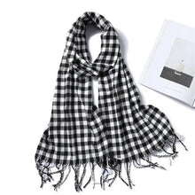 Load image into Gallery viewer, Women Winter Warm Scarf Shawl Fashion Plain Soft Long Scarves For Women Casual Wear Travel Friendly Scarfs Warm Winter Scarf Double Sided Thick Shawl Women Students Scarf