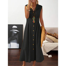 Load image into Gallery viewer, Women's A-Line Shirt Collar Casual Dress