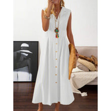 Load image into Gallery viewer, Women's A-Line Shirt Collar Casual Dress
