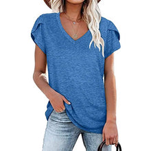 Load image into Gallery viewer, Women's Athleisure T-Shirt V-Neck Top