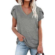 Load image into Gallery viewer, Women's Athleisure T-Shirt V-Neck Top