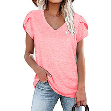 Load image into Gallery viewer, Women's Athleisure T-Shirt V-Neck Top