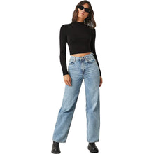 Load image into Gallery viewer, Women's Basic Mock Neck Long Sleeve Top