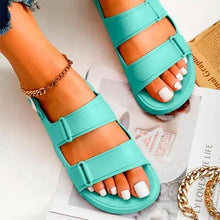 Load image into Gallery viewer, Womens Black Buckle Sandals Soft Casual Thick Comfort Fashion Stylish Design Women Sandals