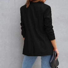 Load image into Gallery viewer, Women's Blazer Warm Breathable Outdoor Office Street Pocket Single Breasted Turndown