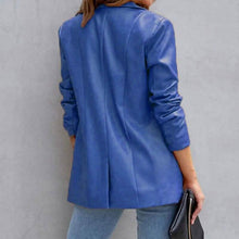 Load image into Gallery viewer, Women's Blazer Warm Breathable Outdoor Office Street Pocket Single Breasted Turndown