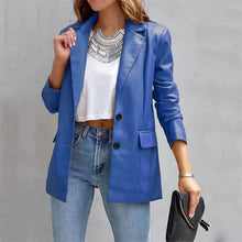 Load image into Gallery viewer, Women's Blazer Warm Breathable Outdoor Office Street Pocket Single Breasted Turndown