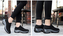 Load image into Gallery viewer, Womens Breathable Sneakers New Mesh Women Shoes Slip-On Air Cushion Casual Walking Shoes Lightweight Breathable Mesh Athletic Running Shoes Fashion Slip-on Sock Sneakers