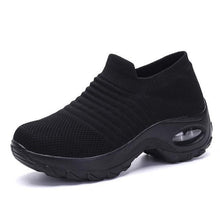 Load image into Gallery viewer, Womens Breathable Sneakers New Mesh Women Shoes Slip-On Air Cushion Casual Walking Shoes Lightweight Breathable Mesh Athletic Running Shoes Fashion Slip-on Sock Sneakers