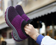 Load image into Gallery viewer, Womens Breathable Sneakers New Mesh Women Shoes Slip-On Air Cushion Casual Walking Shoes Lightweight Breathable Mesh Athletic Running Shoes Fashion Slip-on Sock Sneakers