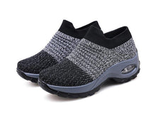 Load image into Gallery viewer, Womens Breathable Sneakers New Mesh Women Shoes Slip-On Air Cushion Casual Walking Shoes Lightweight Breathable Mesh Athletic Running Shoes Fashion Slip-on Sock Sneakers
