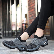 Load image into Gallery viewer, Womens Breathable Sneakers New Mesh Women Shoes Slip-On Air Cushion Casual Walking Shoes Lightweight Breathable Mesh Athletic Running Shoes Fashion Slip-on Sock Sneakers