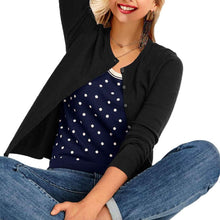Load image into Gallery viewer, Women's Button Down Crew Neck Long Sleeve Soft Knit Cardigan Sweaters