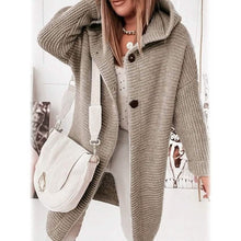 Load image into Gallery viewer, Women's Button Knitted Cardigan Sweater