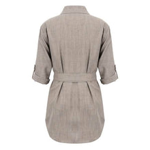 Load image into Gallery viewer, Women's Buttons Turn-Down Casual Shirt Dress