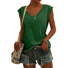 Load image into Gallery viewer, Women's Cap Sleeve T-Shirt Casual Loose Fit Tank Top