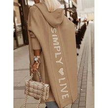Load image into Gallery viewer, Women's Cardigan Knitted Letter Personalized Stylish Casual Long Sleeve