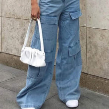 Load image into Gallery viewer, Women's Cargo Pants Jeans